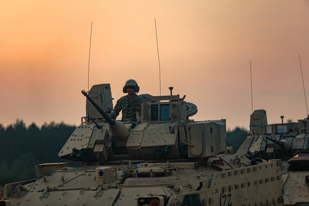 3rd Armored Brigade Combat Team, 1st Cavalry Division, Test Fire Bradley Fighting Vehicles