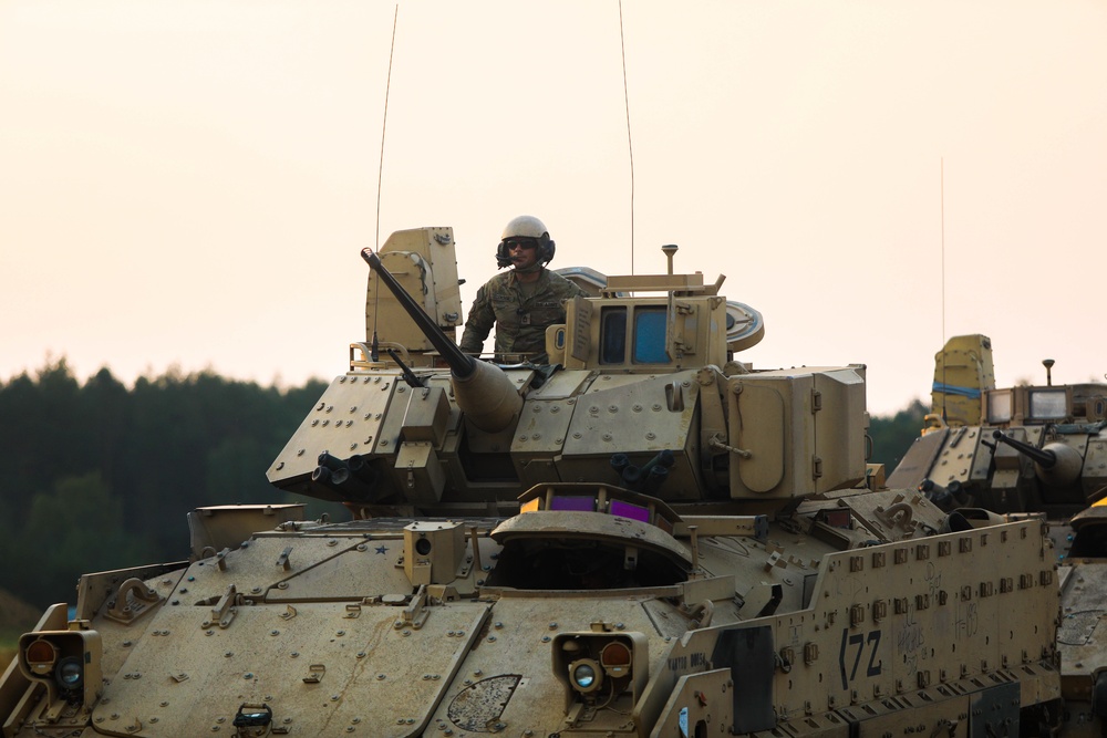3rd Armored Brigade Combat Team, 1st Cavalry Division, Test Fire Bradley Fighting Vehicles