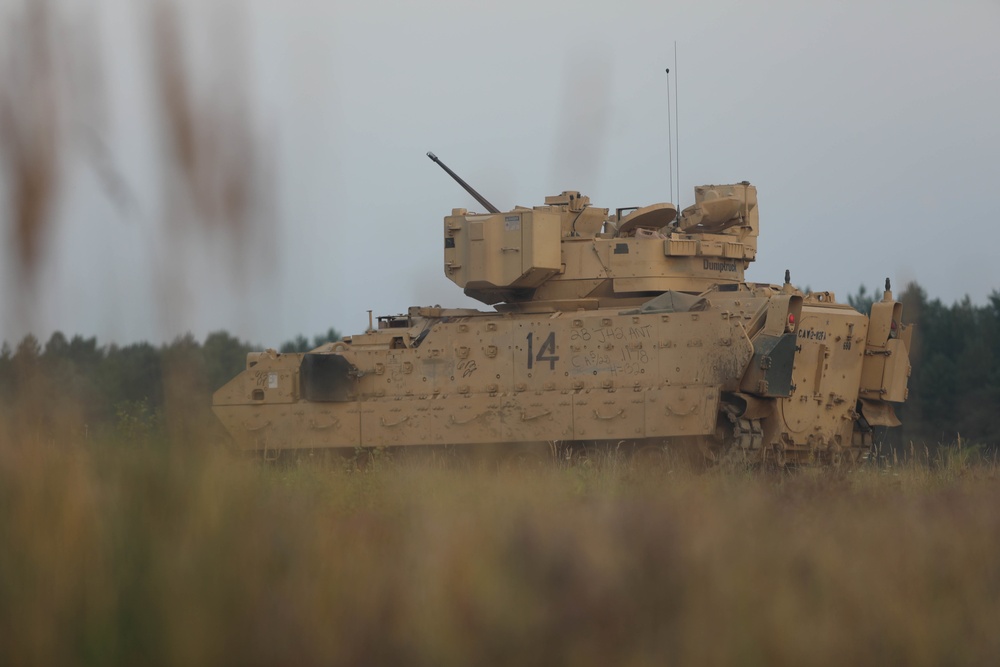 3rd Armored Brigade Combat Team, 1st Cavalry Division, Test Fire Bradley Fighting Vehicles