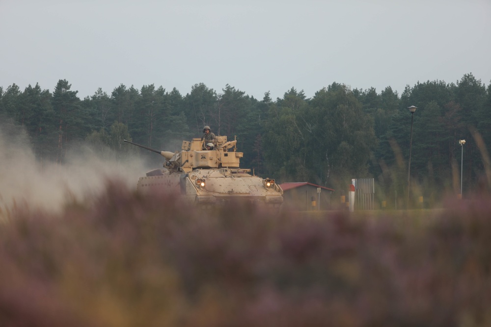 3rd Armored Brigade Combat Team, 1st Cavalry Division, Test Fire Bradley Fighting Vehicles