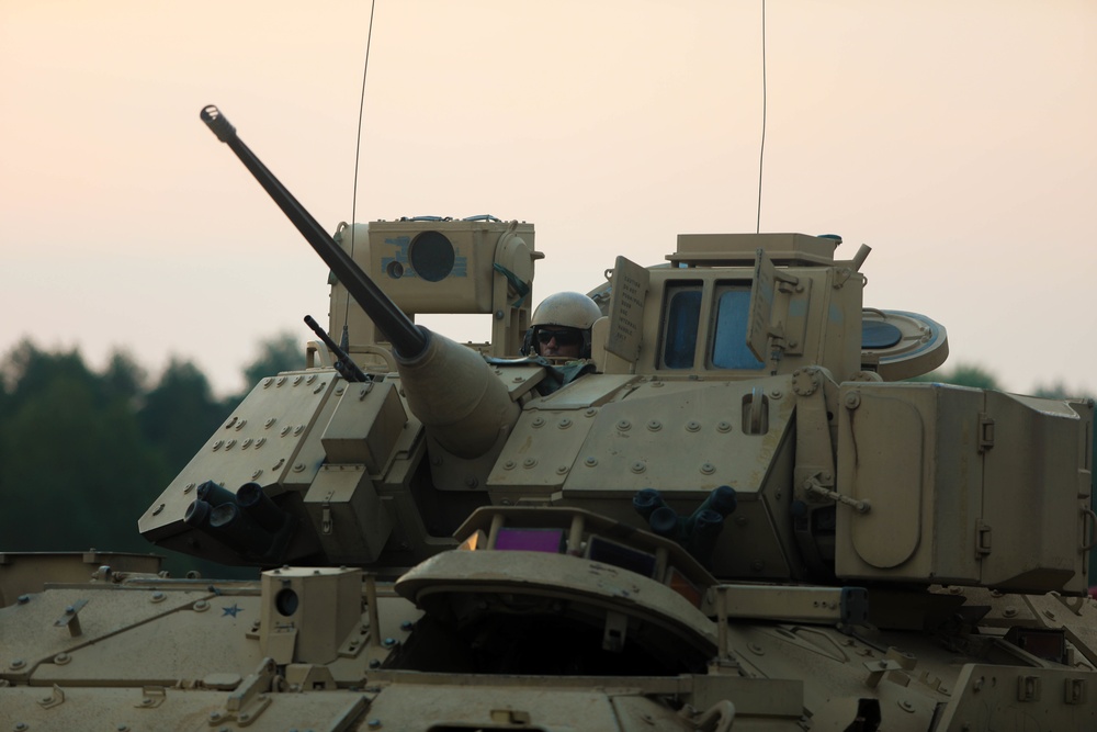 3rd Armored Brigade Combat Team, 1st Cavalry Division, Test Fire Bradley Fighting Vehicles