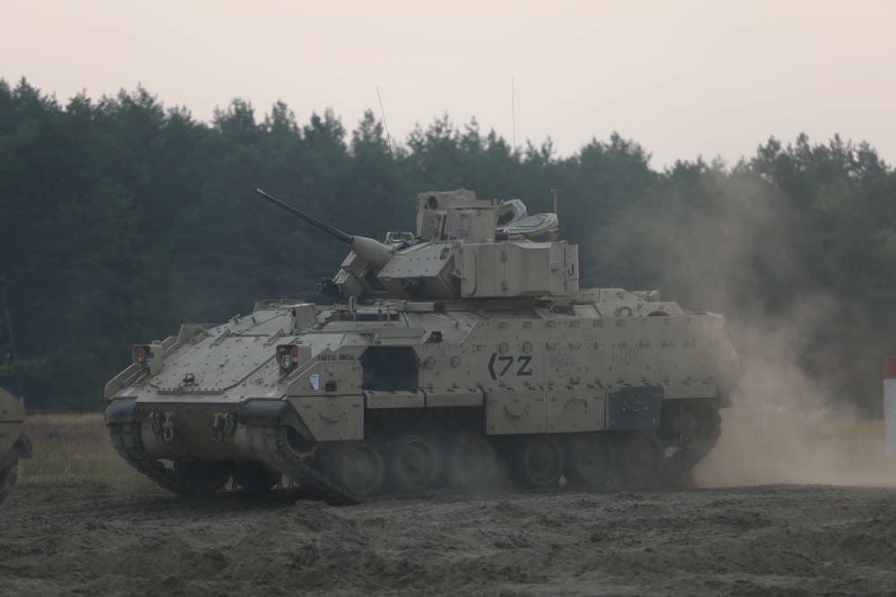 3rd Armored Brigade Combat Team, 1st Cavalry Division, Test Fire Bradley Fighting Vehicles