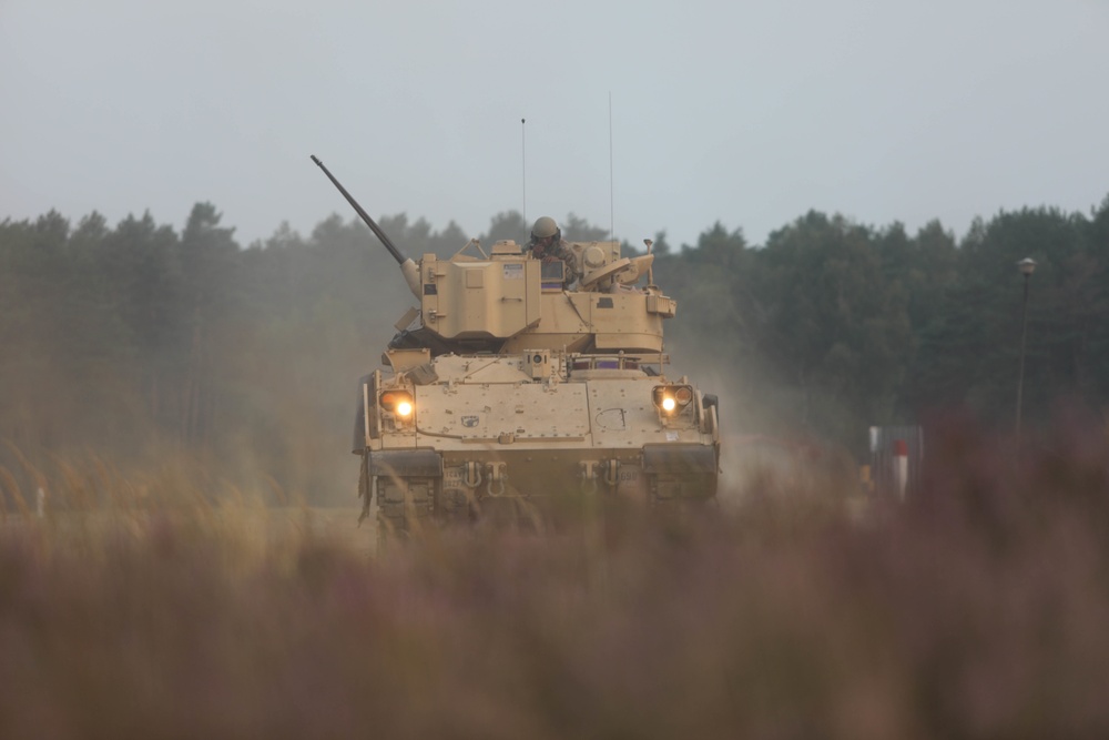 3rd Armored Brigade Combat Team, 1st Cavalry Division, Test Fire Bradley Fighting Vehicles