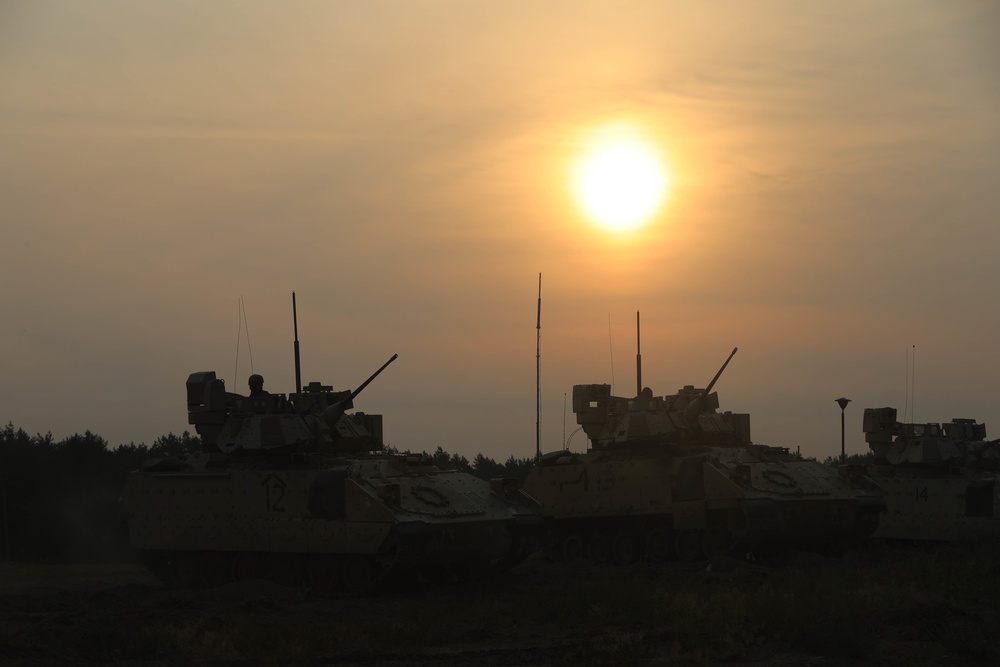 3rd Armored Brigade Combat Team, 1st Cavalry Division, Test Fire Bradley Fighting Vehicles