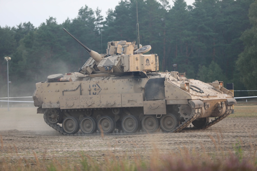 3rd Armored Brigade Combat Team, 1st Cavalry Division, Test Fire Bradley Fighting Vehicles