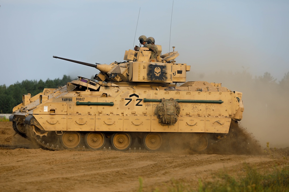 3rd Armored Brigade Combat Team, 1st Cavalry Division, Test Fire Bradley Fighting Vehicles