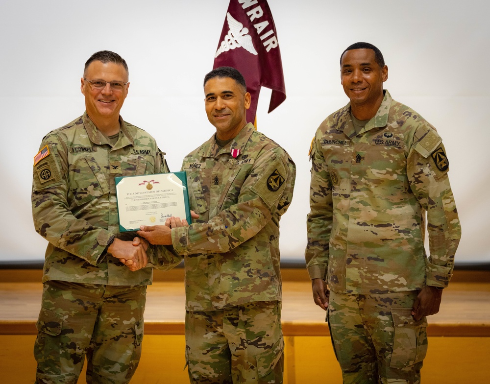 1SG Vincent Nunez relinquished responsibility of Head quarters ceremony