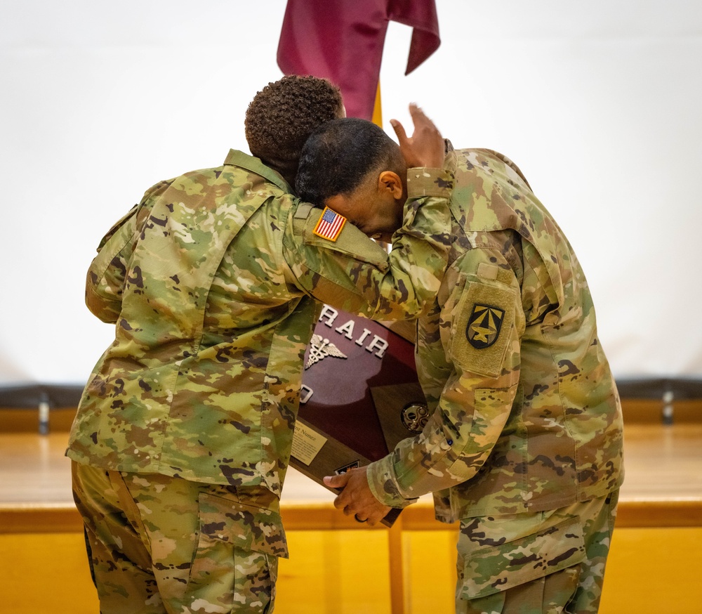 1SG Vincent Nunez relinquished responsibility of Headquarters ceremony