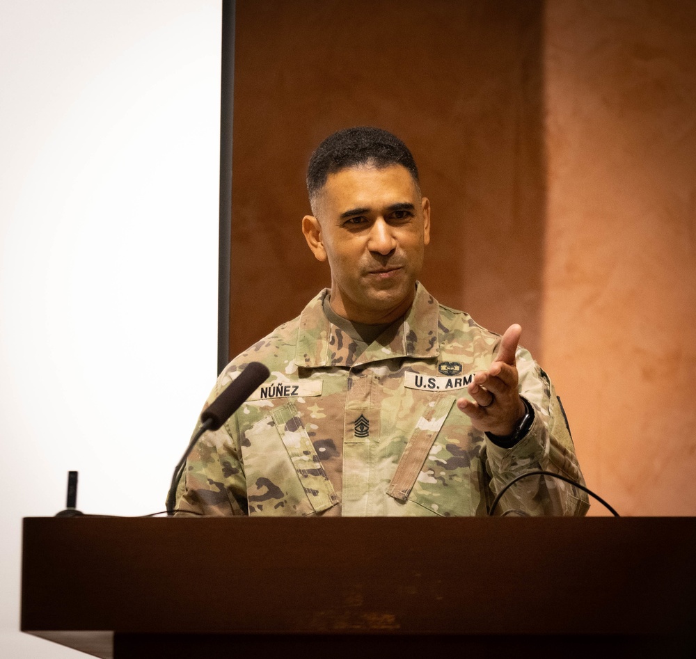 1SG Vincent Nunez relinquished responsibility of Headquarters ceremony