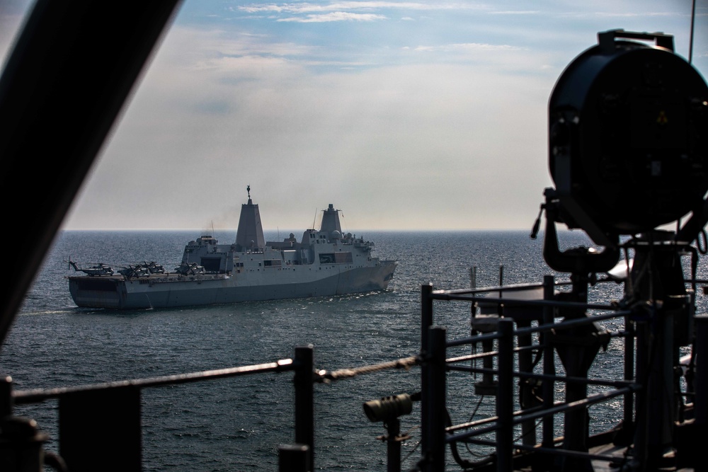 The Kearsarge ARG and Finnish Navy Conduct a Maneuvering Exercise
