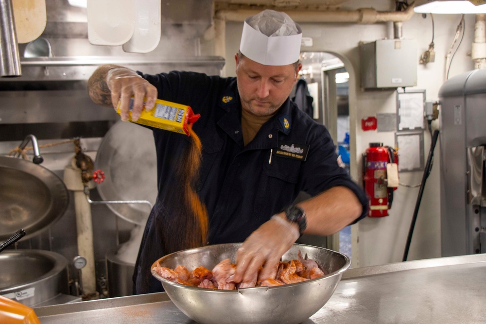 Chiefs Aboard the Gunston Hall Cook Supper