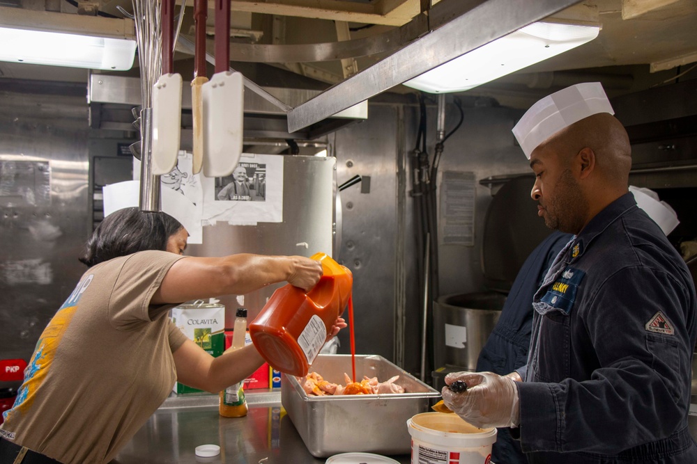 Chiefs Aboard the Gunston Hall Cook Supper