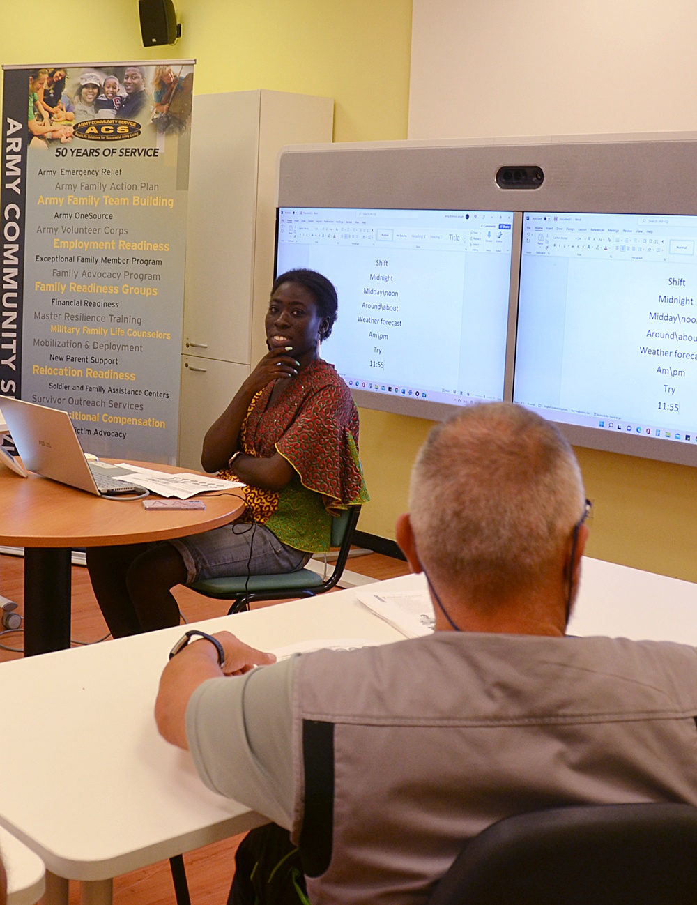 ACS offers English as a Second Language to local Italian workers