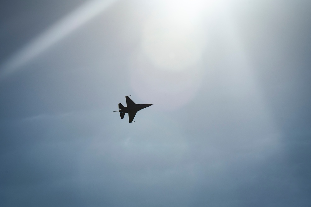 Col. Smith flies with the Viper Demo Team