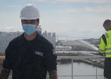 Coast Guard examines LNG car carrier