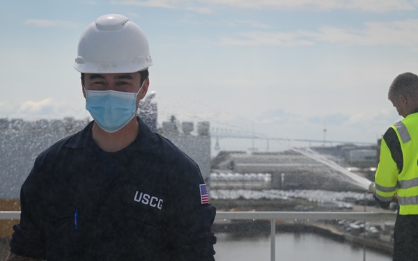 Coast Guard examines LNG car carrier