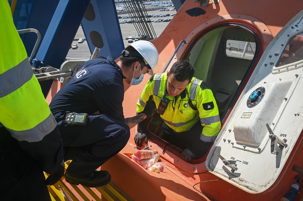 Coast Guard examines LNG car carrier