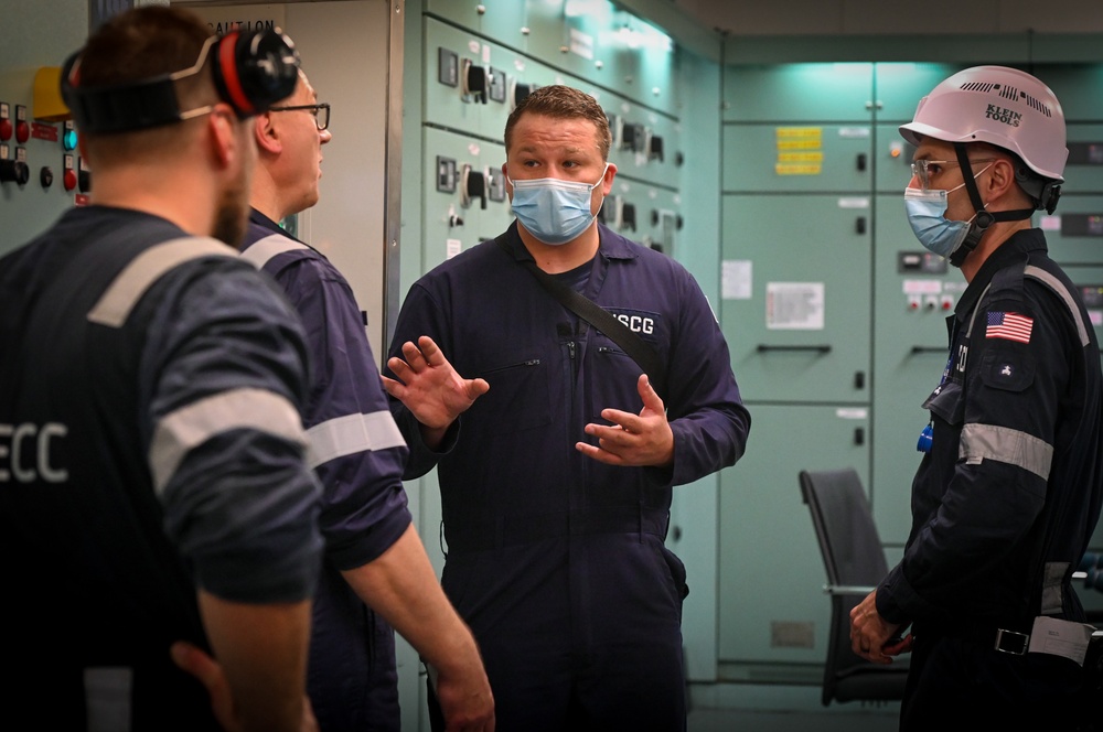 Coast Guard examines LNG car carrier