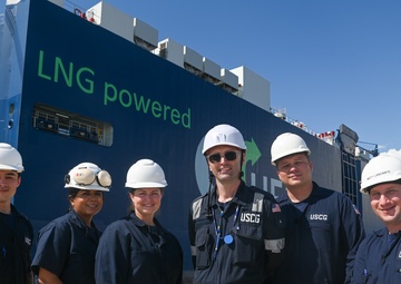 Coast Guard examines LNG car carrier