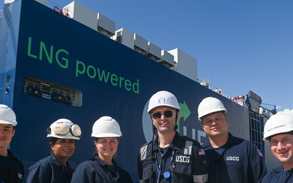 Coast Guard examines LNG car carrier