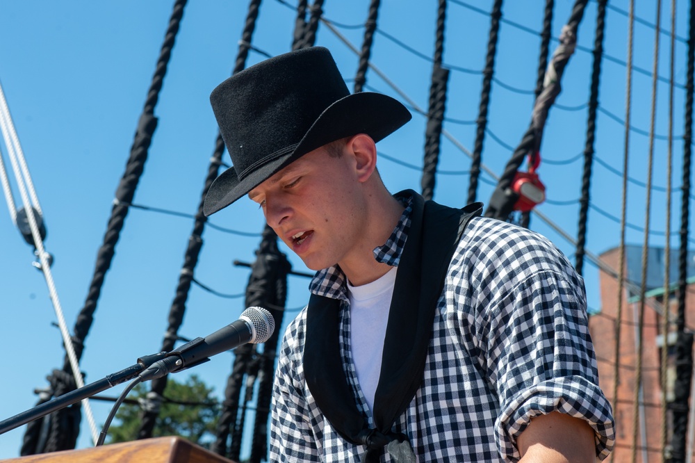 Sailor Speaks Aboard USS Constitution