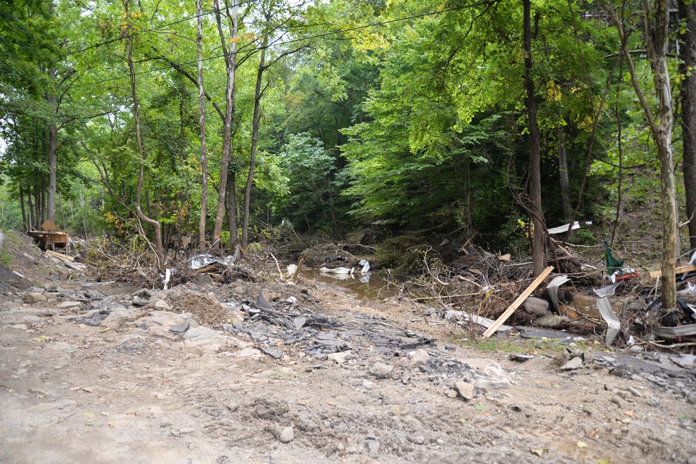 Debris and damage left behind from Eastern KY flood