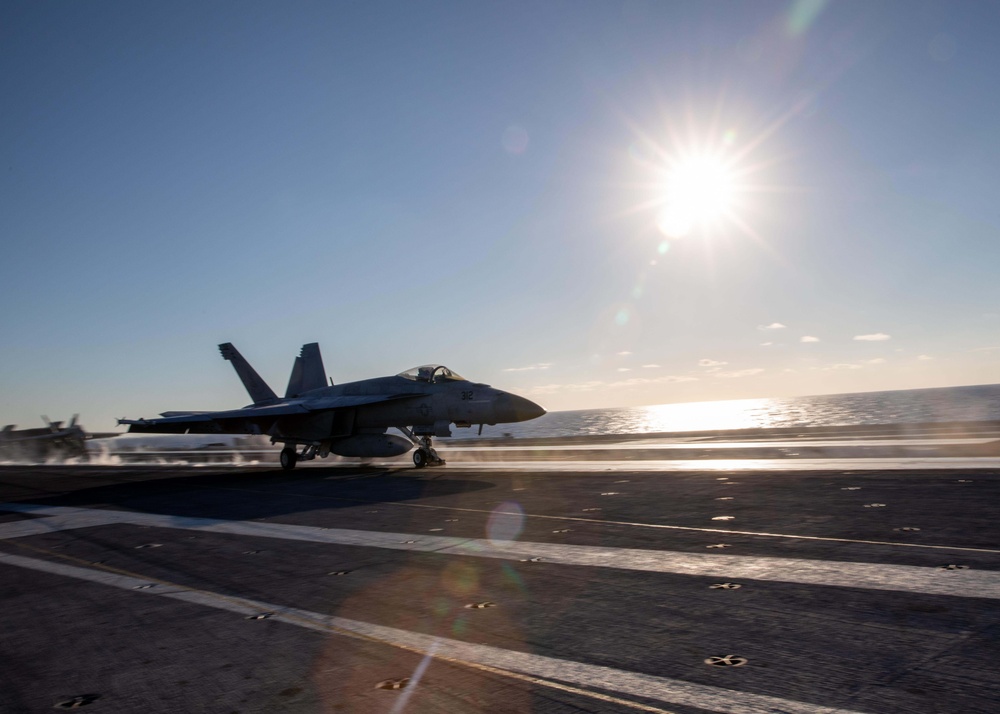 USS George H.W. Bush Conducts Flight Operations