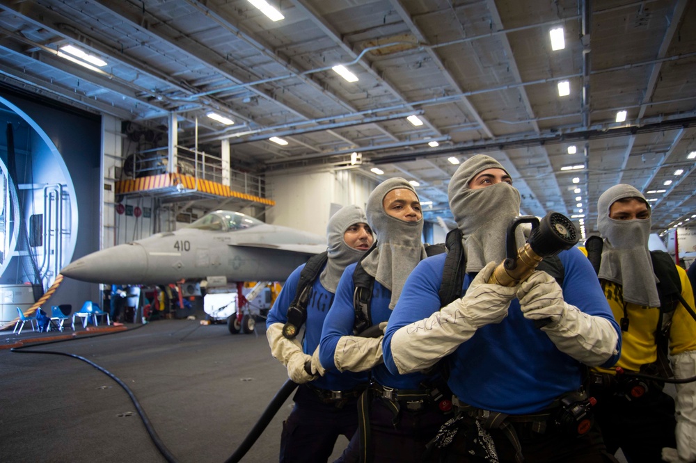 Daily operations aboard USS George H.W. Bush (CVN 77)