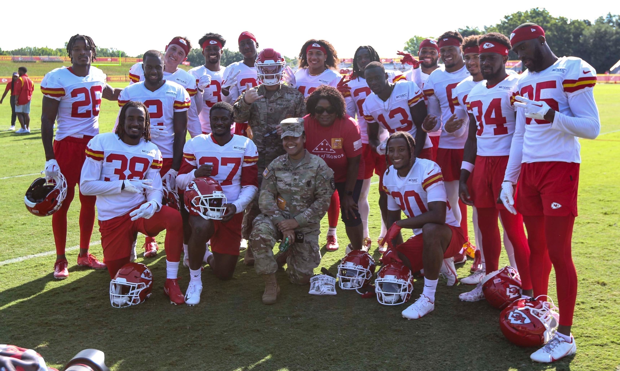 DVIDS - Images - Kansas City Chiefs award football to Soldier of the Year