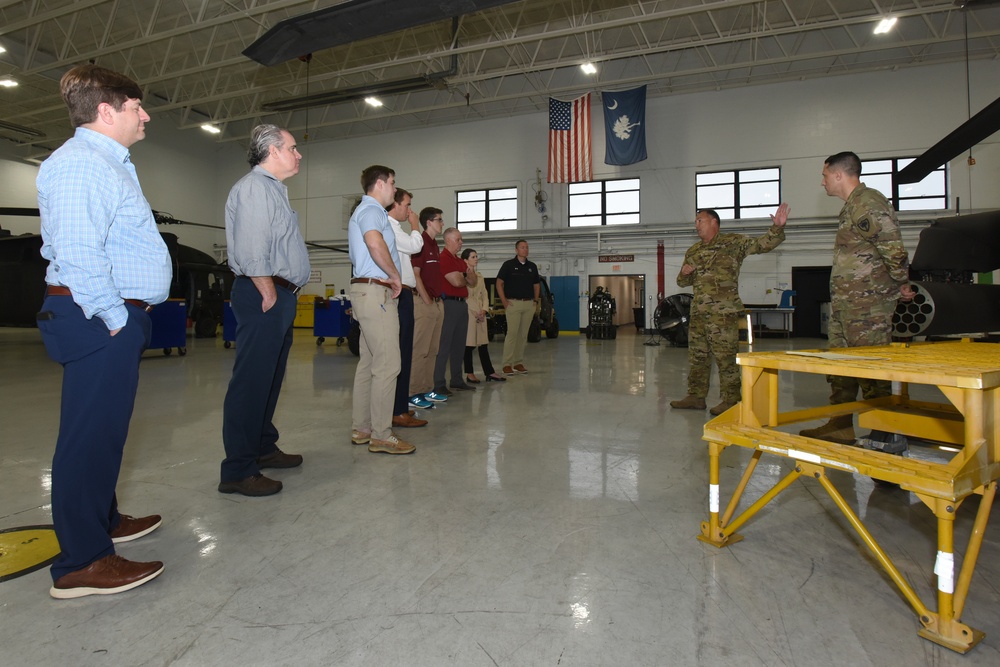 Staffers from U.S. Sen. Lindsay Graham's office visit McEntire Joint National Guard Base