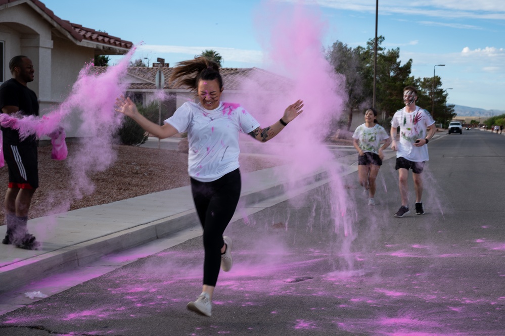 Nellis hosts 5K color fun run