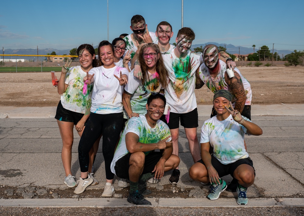 Nellis hosts 5K color fun run