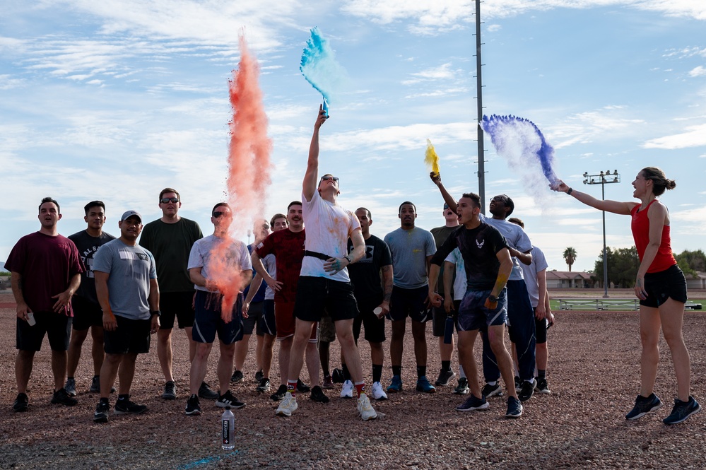 Nellis hosts 5K color fun run