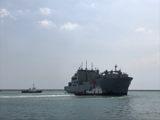 Military Sealift Command’s Combat Logistics Ship Departs Shipyard in India