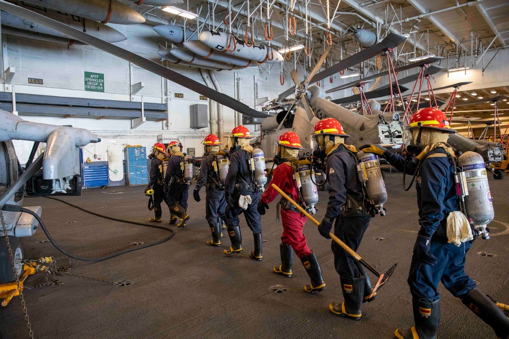 Daily operations aboard USS George H.W. Bush (CVN 77)