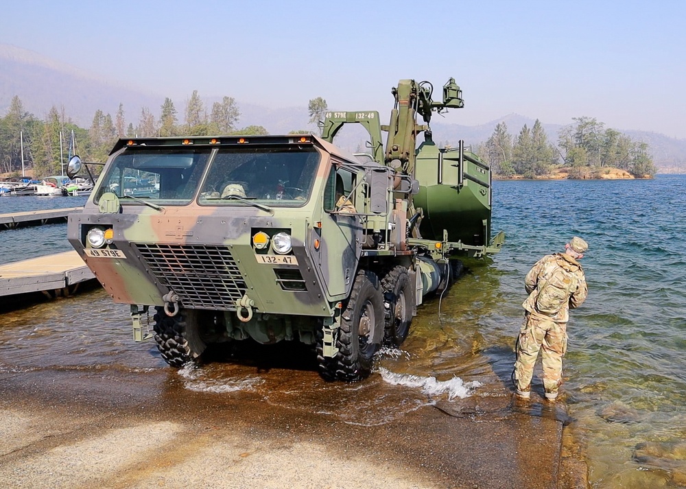 132nd Multi-Role Bridge Company builds bridges at Whiskeytown Lake