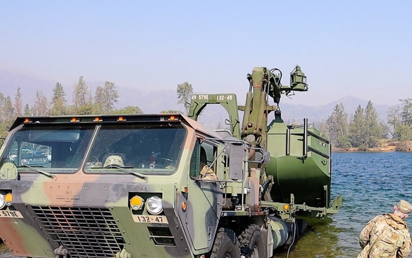 132nd Multi-Role Bridge Company builds bridges at Whiskeytown Lake