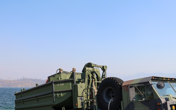 132nd Multi-Role Bridge Company builds bridges at Whiskeytown Lake