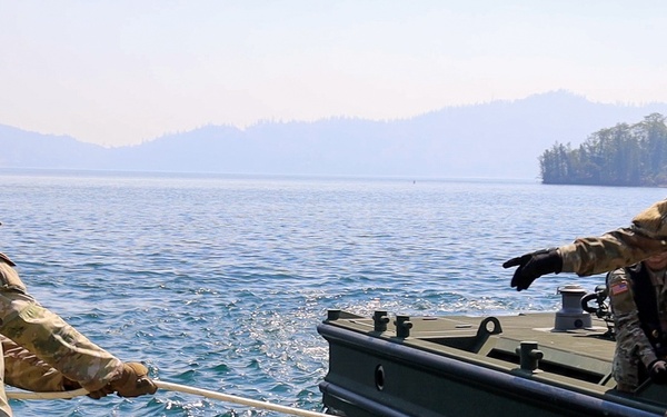 132nd Multi-Role Bridge Company builds bridges at Whiskeytown Lake