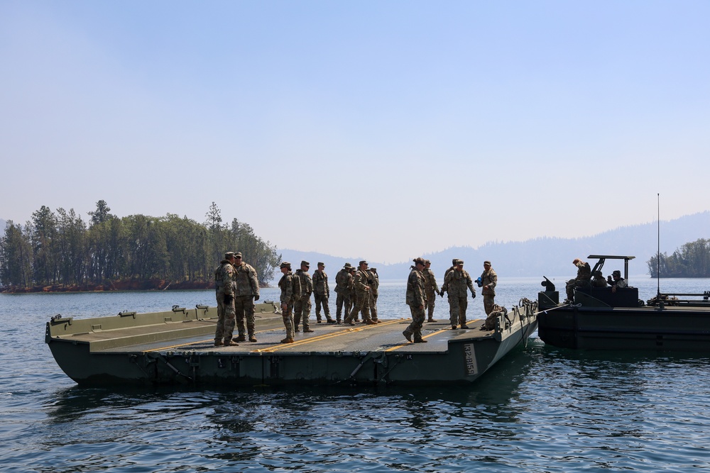 132nd Multi-Role Bridge Company builds bridges at Whiskeytown Lake