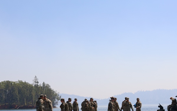 132nd Multi-Role Bridge Company builds bridges at Whiskeytown Lake
