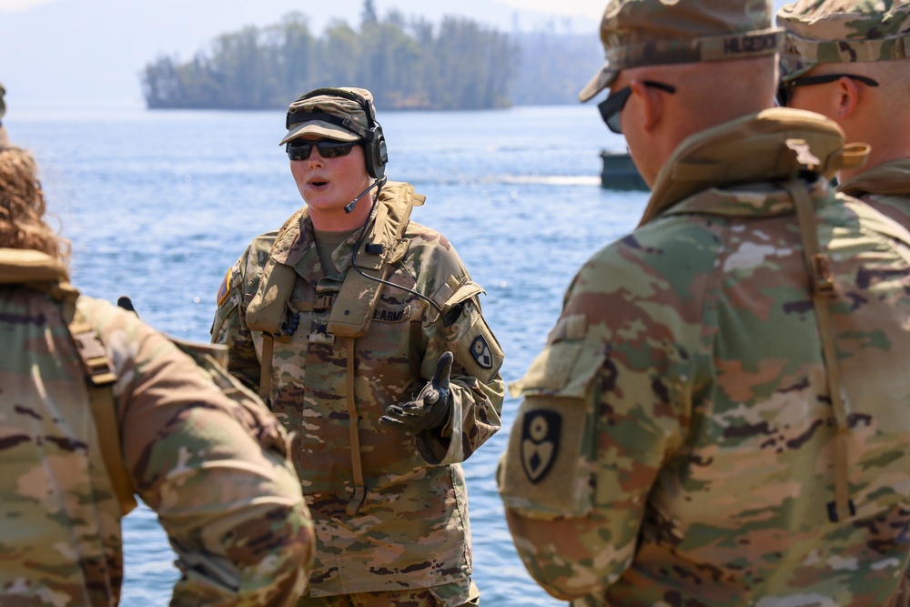 132nd Multi-Role Bridge Company builds bridges at Whiskeytown Lake