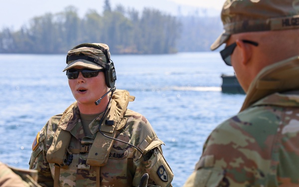 132nd Multi-Role Bridge Company builds bridges at Whiskeytown Lake
