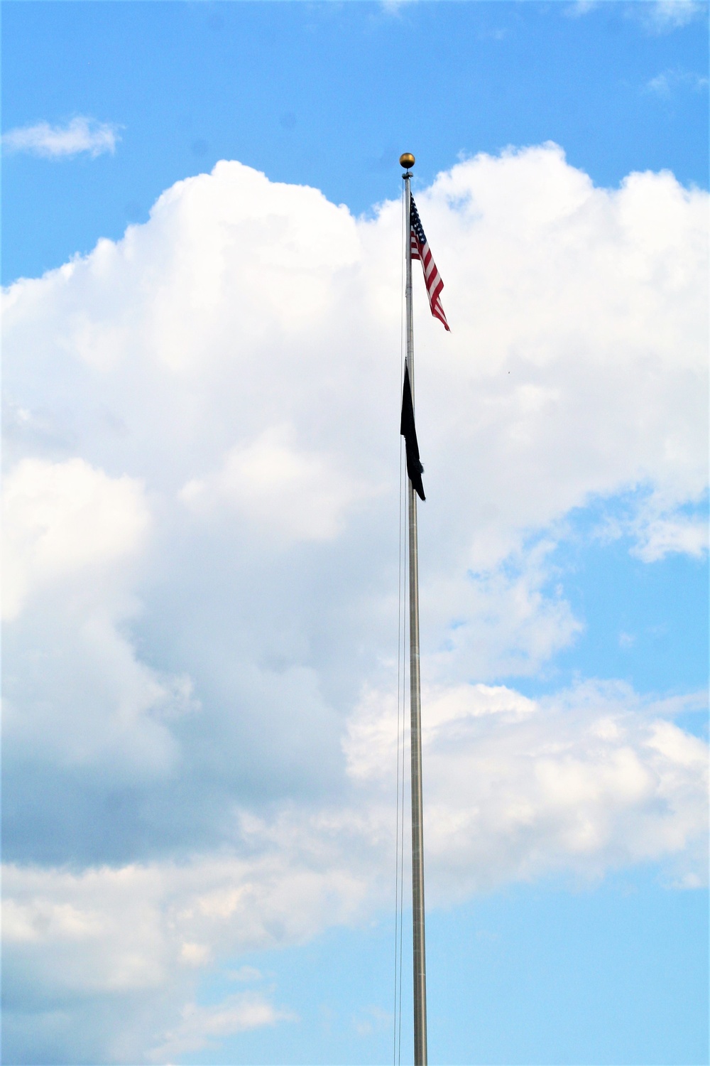 American Flag and Fort McCoy