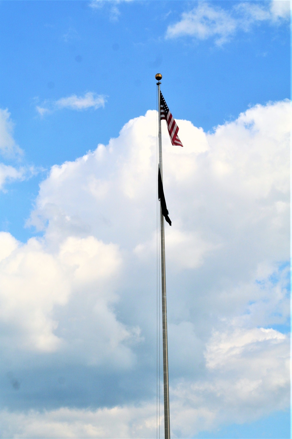 American Flag and Fort McCoy