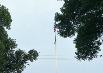 American Flag and Fort McCoy