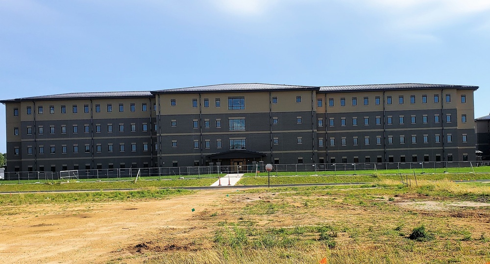 Fort McCoy’s FY 2020-funded barracks project now passes 95 percent complete