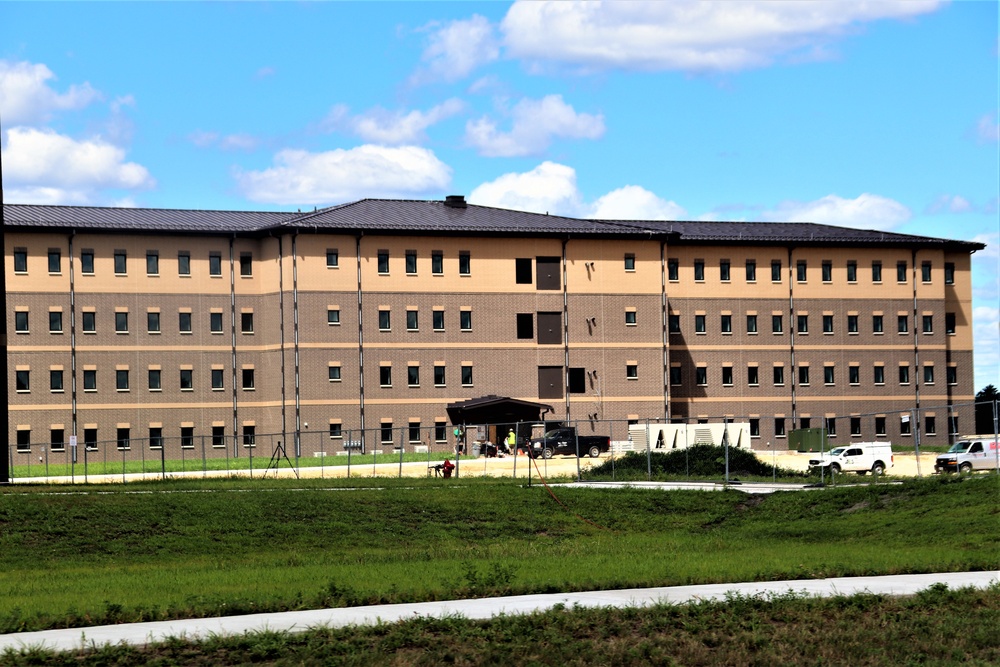 Fort McCoy’s FY 2020-funded barracks project now passes 95 percent complete