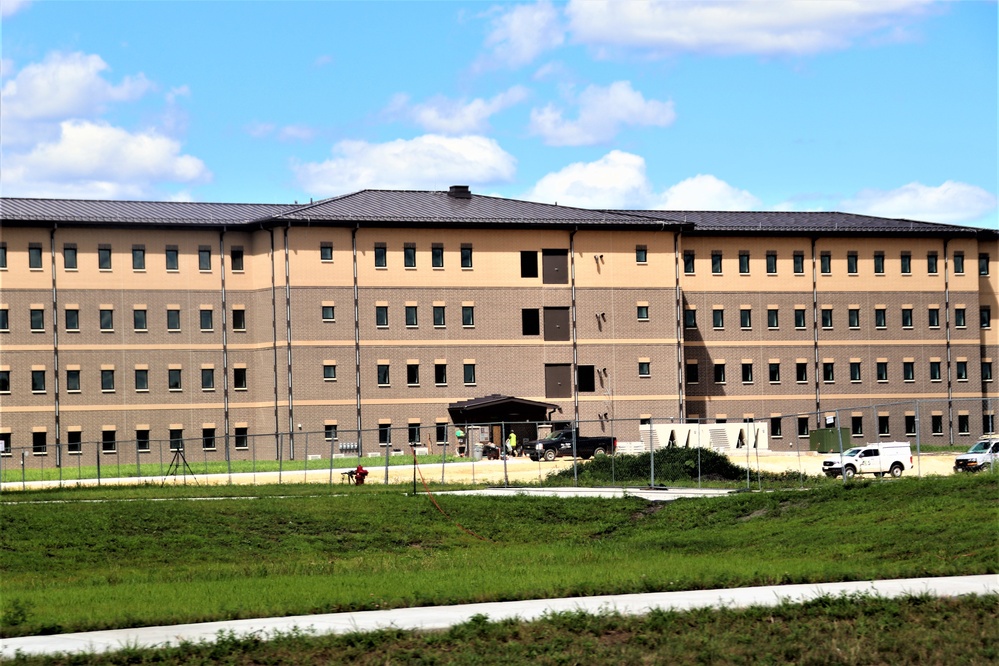 Fort McCoy’s FY 2020-funded barracks project now passes 95 percent complete