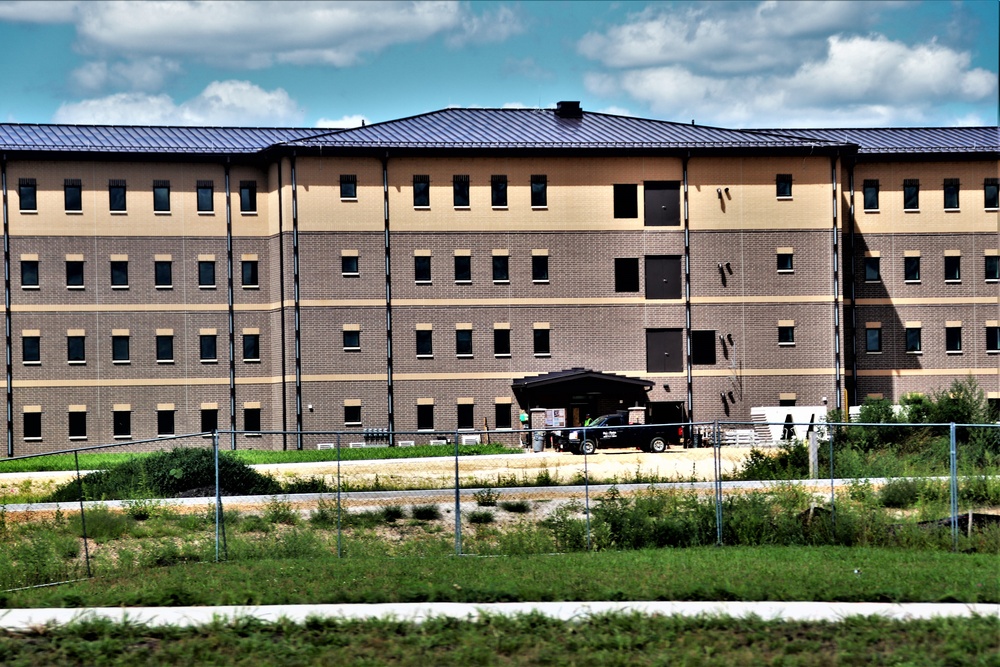 Fort McCoy’s FY 2020-funded barracks project now passes 95 percent complete